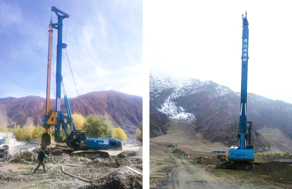 平博在线智能二十台旋挖钻机高原施工放异彩