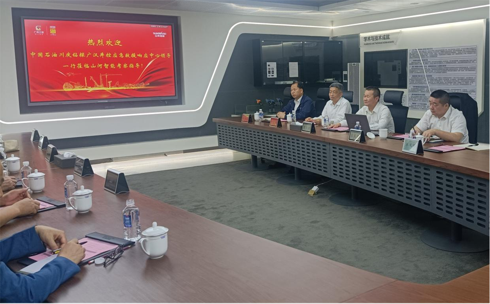 国家油气田井控应急救援川庆队庞平一行调研平博在线智能