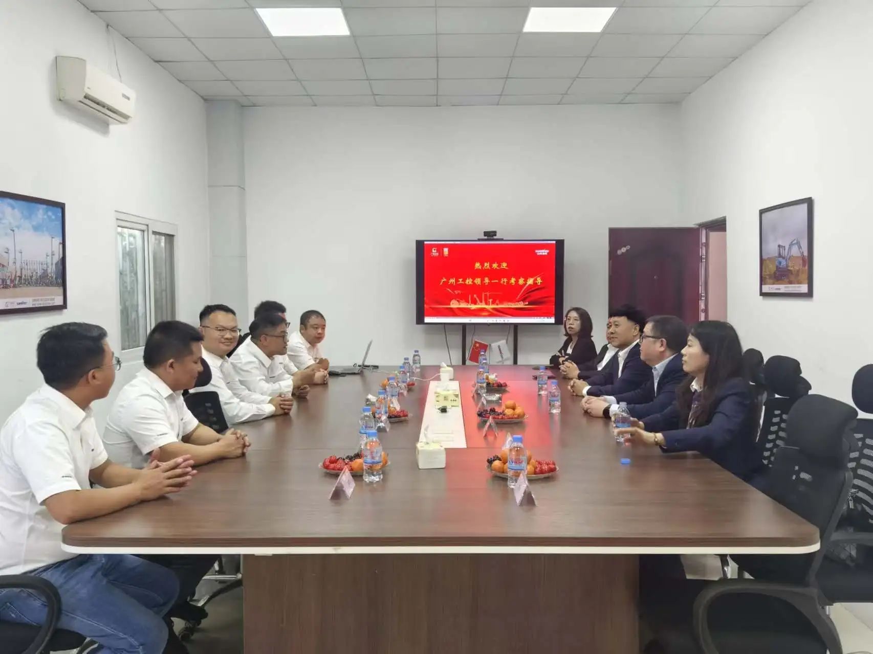 广州工控集团党委书记、董事长景广军率队考察平博在线智能柬埔寨子公司