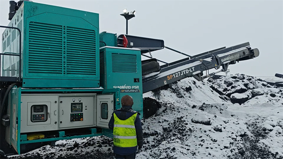 不惧-30℃极寒挑战，平博在线普石勒破碎筛分设备稳定运行！